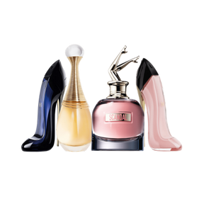 Combo de 4 perfumes - Good Girl, J’adore, Scandal, Good Girl Blush